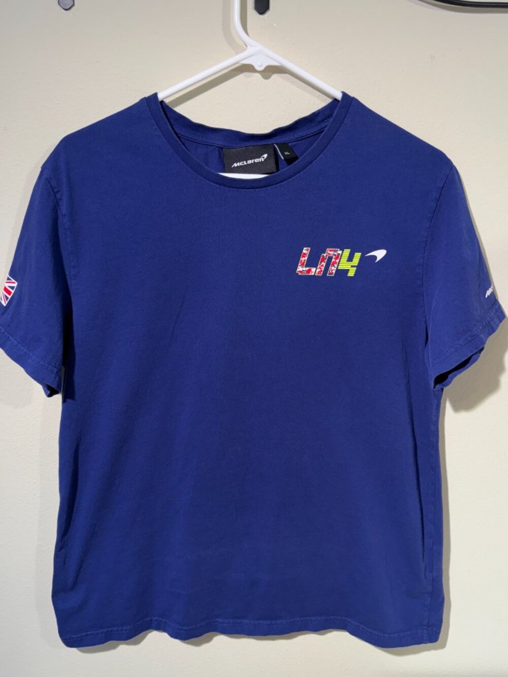 McLaren Formula 1 Team Lando Norris LN4 British Grand Prix T-Shirt Sz XL